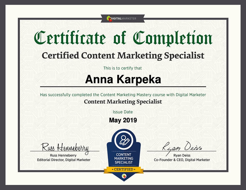 CCM-certificate (1)